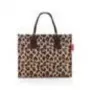 Bolso tote Reisenthel daily shopper negro marrón poliéster