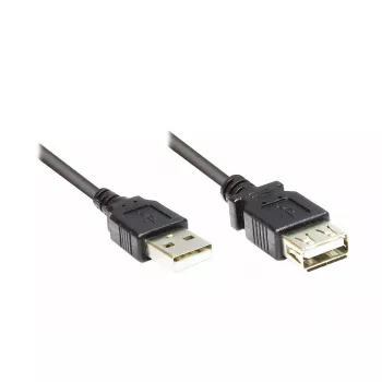 Cable USB Alcasa 2511-OF5S USB 2.0 5 m negro