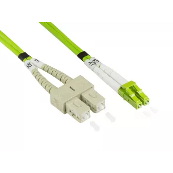 Cable de fibra óptica Alcasa LW-820LS5 20 m LC SC verde
