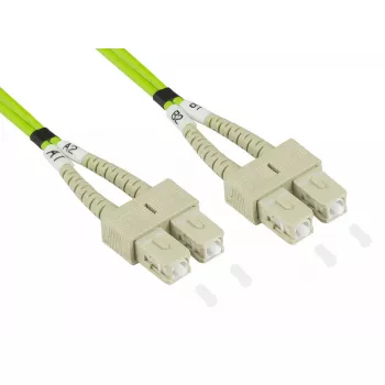 Cable de fibra óptica Alcasa LW-805SC5 5 m SC verde