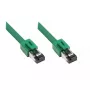 Cable de red Alcasa 8080-100G verde 10 m Cat8.1 S/FTP