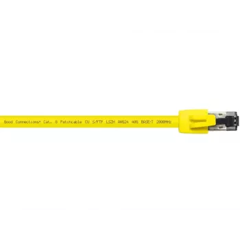 Cable de red Alcasa 8080-150Y amarillo 15 m Cat8.1 S/FTP