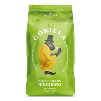 Café en grano Gorilla Joerges Gorilla Koffiehuis 1 kg — tueste medio, grano entero