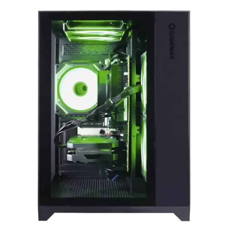 Estación de trabajo Hyrican PCK07796 — AMD Ryzen 7 5700X, 16 GB DDR4, 1 TB SSD, NVIDIA GeForce RTX 5060 Ti, Windows 11 Home, negro