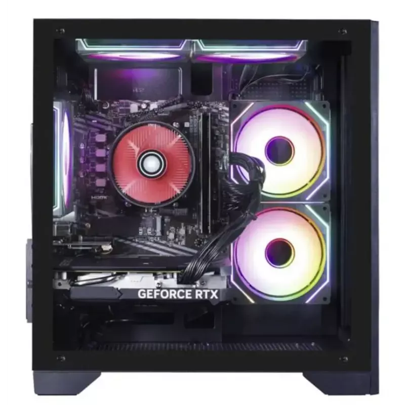 Estación de trabajo Hyrican PCK07796 — AMD Ryzen 7 5700X, 16 GB DDR4, 1 TB SSD, NVIDIA GeForce RTX 5060 Ti, Windows 11 Home, negro