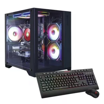 Estación de trabajo Hyrican PCK07796 — AMD Ryzen 7 5700X, 16 GB DDR4, 1 TB SSD, NVIDIA GeForce RTX 5060 Ti, Windows 11 Home, negro