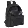 Mochila PEDEA Style para dispositivos de hasta 33,8 cm (13,3 pulgadas), negra, 1 bolsillo frontal, asa de transporte, correa de hombro