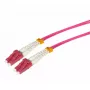 Cable de fibra óptica Tecline 798LS00 LC SC OM4 0,5 m rosa violeta