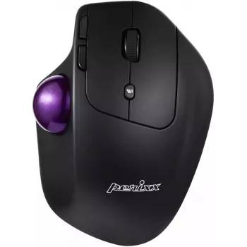 Ratón trackball Perixx PERIMICE-720 — inalámbrico 2,4 GHz y Bluetooth, diseño ergonómico