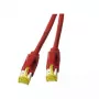 Cable de red EFB Elektronik K8560RT.7,5 RJ-45 Cat6a 7,5 m rojo