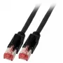 Cable de red EFB Elektronik K8708SW.10 RJ-45 Cat6a 10 m negro