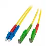 Cable de fibra óptica EFB Elektronik O0937.30 E-2000 (LSH) LC OS2 30 m amarillo