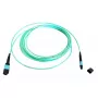 Cable de fibra óptica MTP EFB Elektronik MTPF12MTPFOM3-7,5-A — 7,5 m, OM3, MTP–MTP, 50 µm, aqua