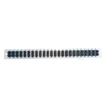 Accesorio para panel de parcheo EFB Elektronik SB-FP-24SC-D-V-OM3 — montaje en rack 1U, 432×13×43,5 mm, gris