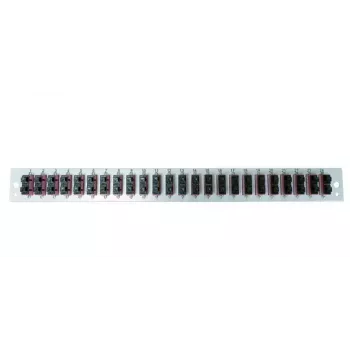 Accesorio para panel de parcheo EFB Elektronik SB-FP-24SC-D-V-OS2 — montaje en rack 1U, 432×13×43,5 mm, gris