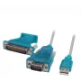 Ecolan cable convertidor de USB 2.0 a RS232, FTDI-232RL, 1,8 m