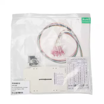 EFB Elektronik 53100.205 casete de empalme montado con pigtails de colores, LC OM4