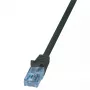 Cable de red LogiLink CP3023U RJ-45 Cat6a 0,5 m negro