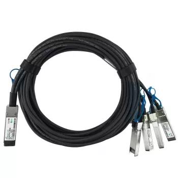Cable de red BlueOptics Q28-4S28-DAC-2M-PS-BL QSFP28 4 x SFP28 InfiniBand 2 m negro