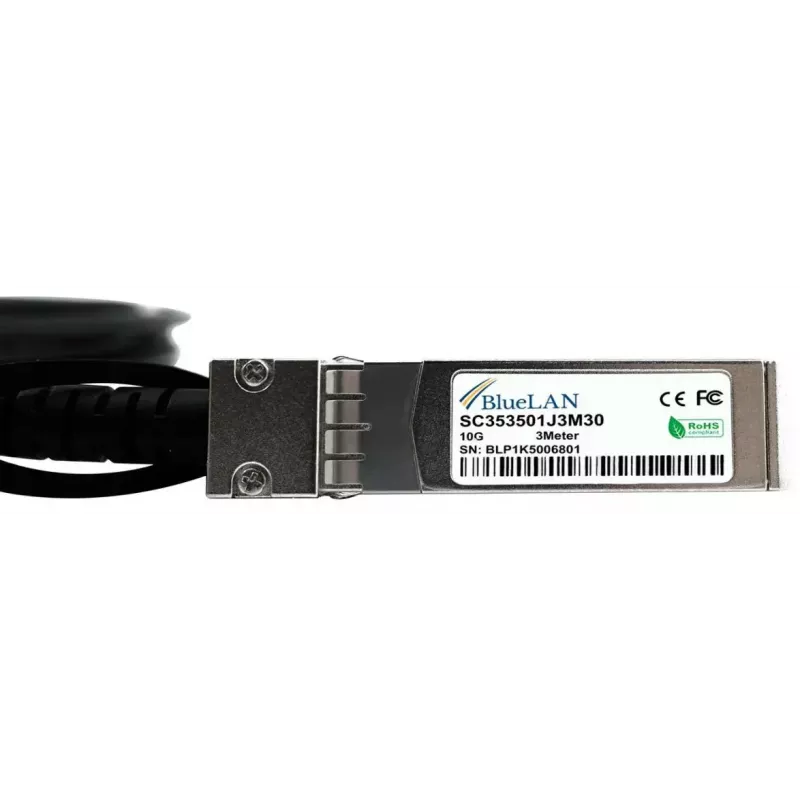 Cable de fibra óptica InfiniBand SFP+ BlueOptics PAN-SFP-PLUS-CU-5M-BL 5 m conector macho/conector macho