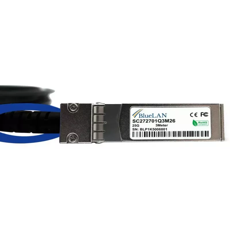 BlueOptics cable de fibra óptica InfiniBand 3 m SFP28 conector macho/conector macho 470-ACEV-BL