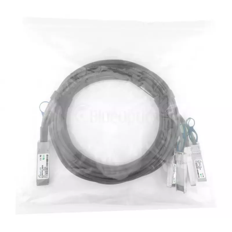 Cable de red BlueOptics YFNDD-BL QSFP28 4xSFP28 InfiniBand 2 m naranja