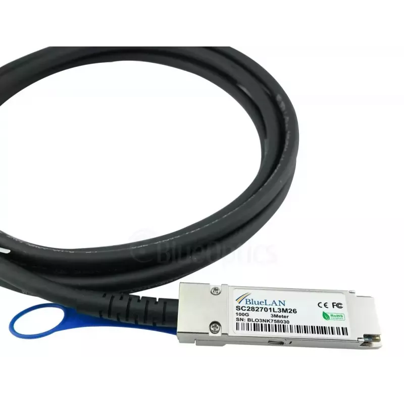 Cable de red BlueOptics YFNDD-BL QSFP28 4xSFP28 InfiniBand 2 m naranja