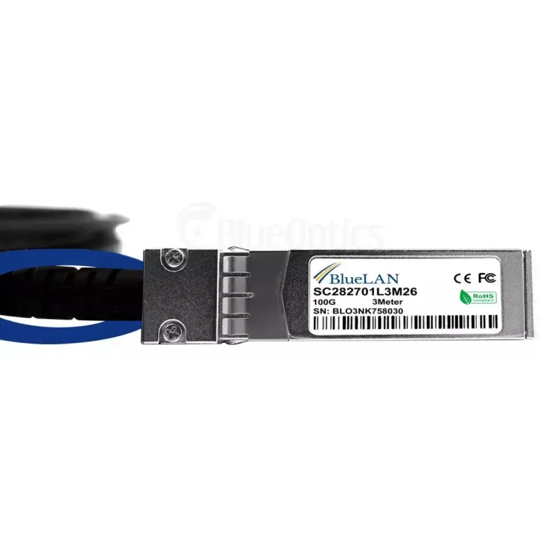 Cable de red BlueOptics YFNDD-BL QSFP28 4xSFP28 InfiniBand 2 m naranja
