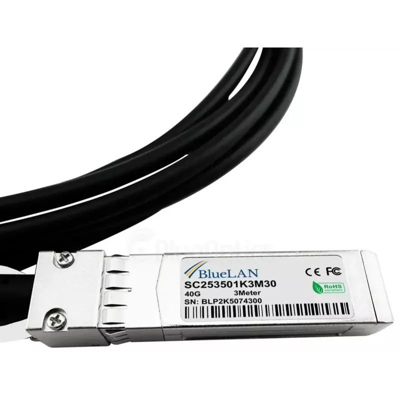 Cable de fibra óptica InfiniBand BlueOptics SFPPQSFP30-01-BL 1 m 4xSFP+ QSFP