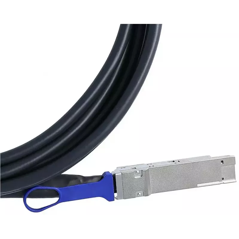 BlueOptics QDD-400-CU2M-BL cable de fibra óptica InfiniBand 2 m QSFP-DD negro