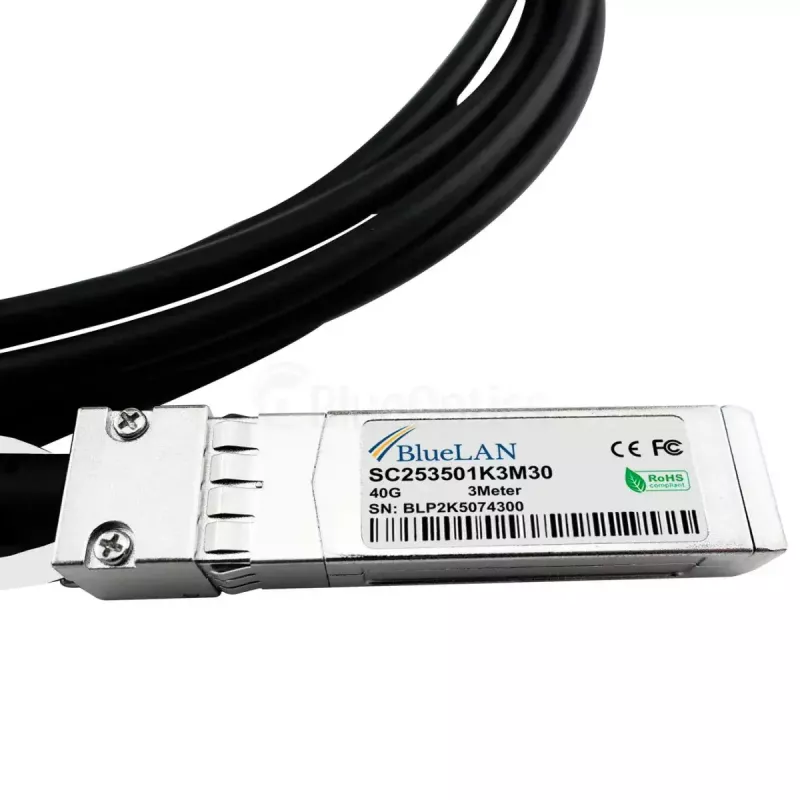 Cable de red BlueOptics ET7402-25DAC-2M-BL QSFP28 4xSFP28 InfiniBand 2 m negro