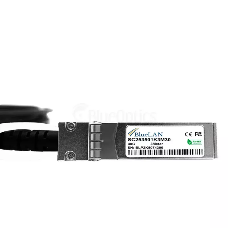 Cable de red BlueOptics ET7402-25DAC-2M-BL QSFP28 4xSFP28 InfiniBand 2 m negro