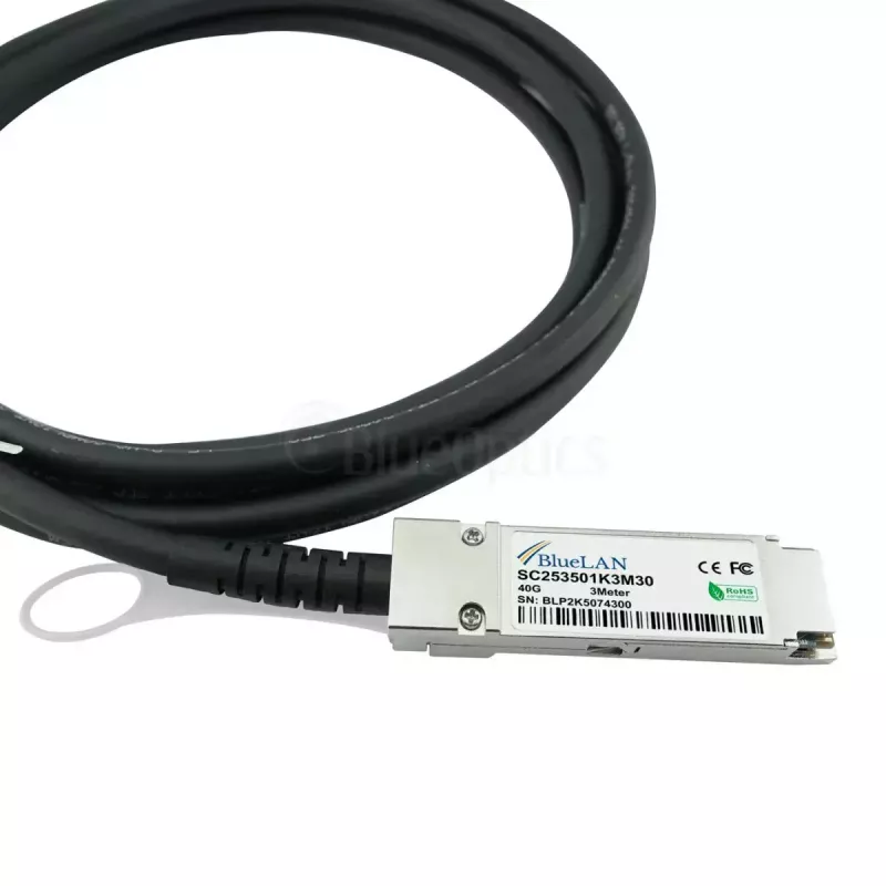 Cable de red BlueOptics ET7402-25DAC-2M-BL QSFP28 4xSFP28 InfiniBand 2 m negro