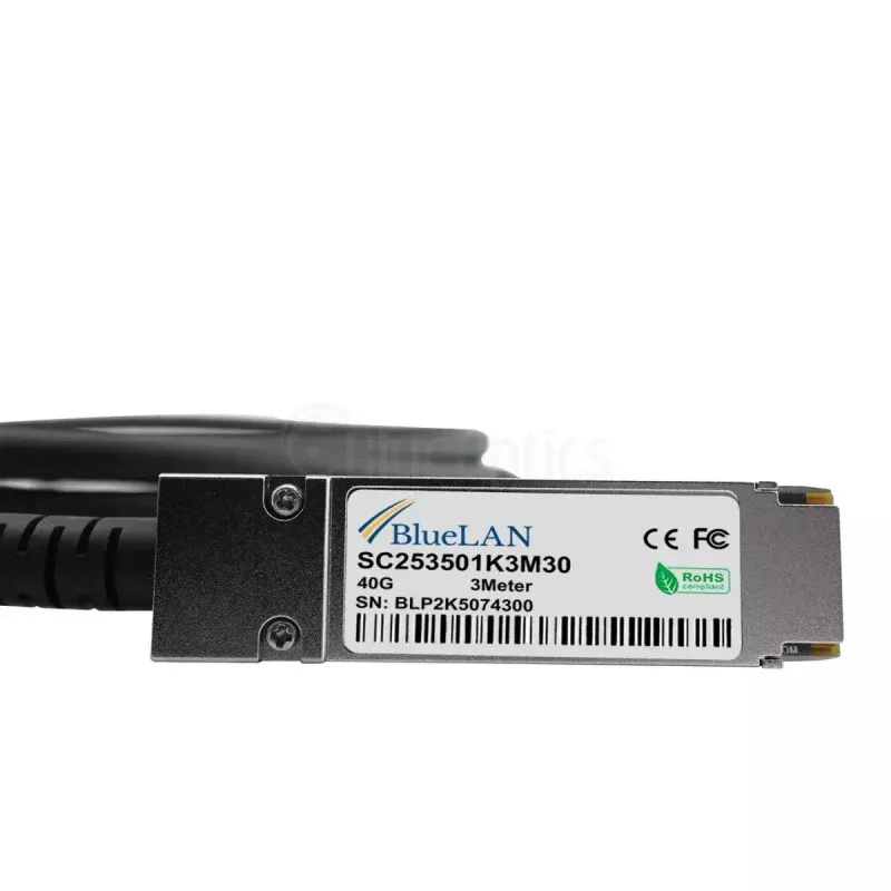Cable de red BlueOptics ET7402-25DAC-2M-BL QSFP28 4xSFP28 InfiniBand 2 m negro