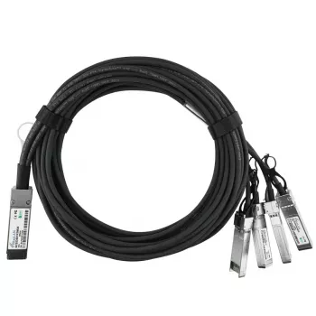 Cable de red BlueOptics DAC-Q28-4S28-25G-2M-BL QSFP28 4xSFP28 InfiniBand 2 m negro