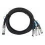 Cable DAC BlueOptics GXFBL5I-BL 2 m QSFP28 a 4x SFP28