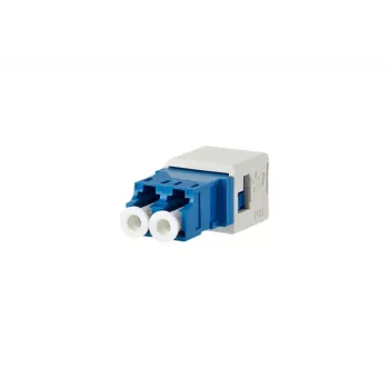 Adaptador de fibra óptica METZ CONNECT 1402L00820MI LC/SM azul blanco cerámica