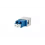 Adaptador de fibra óptica METZ CONNECT 1402L00820MI LC/SM azul blanco cerámica