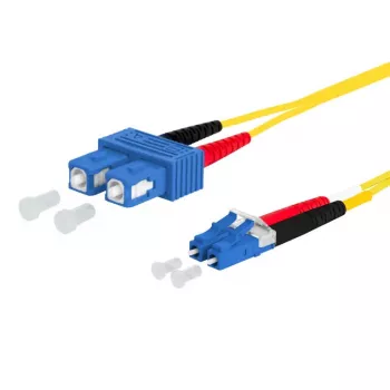 Cable de fibra óptica METZ CONNECT 151P1EOJO15E SC LC I-V(ZN) H 1,5 m amarillo