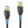 Cable USB PureLink FI-U310-003 USB 3.2 Gen 1 0,3 m USB A negro azul