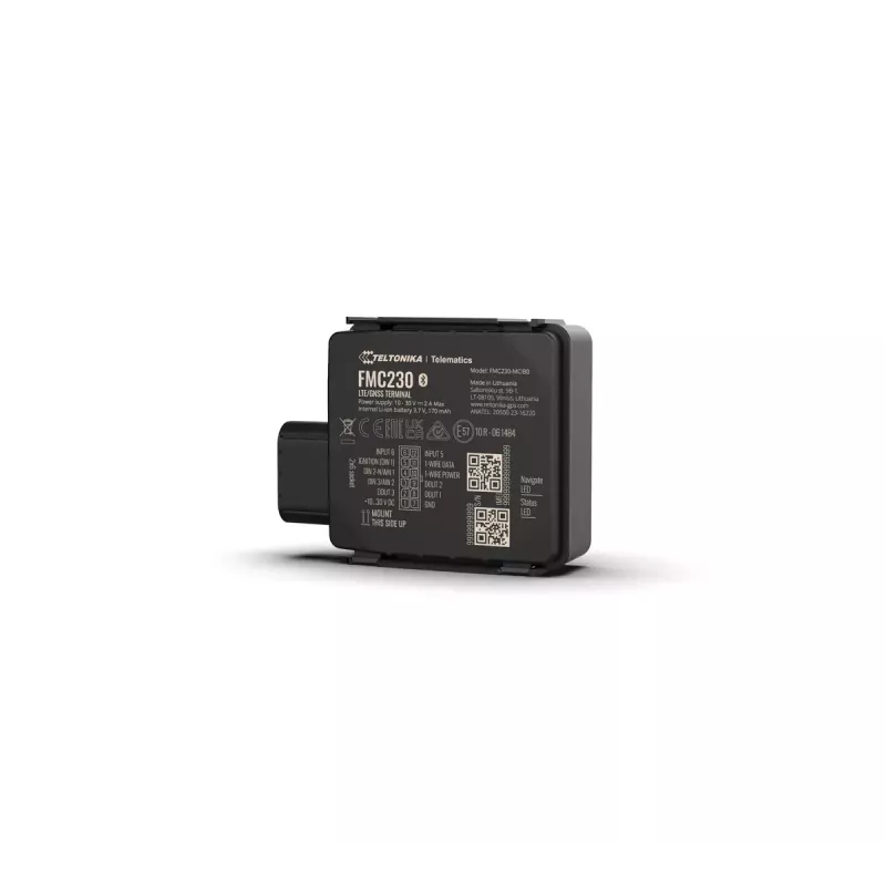 Rastreador GPS Teltonika FMC230 impermeable LTE CAT 1 negro