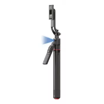 Trípode 4smarts 541772 para smartphone y cámara digital, 3 patas, altura máxima 176 cm, peso 560 g, negro