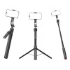 Trípode 4smarts 541772 para smartphone y cámara digital, 3 patas, altura máxima 176 cm, peso 560 g, negro