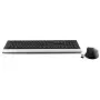 MediaRange Highline Series MROS105-YU set de teclado y ratón inalámbricos, QWERTZ (eslavo meridional), negro/plateado