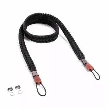 Correa de cámara C-ROPE Traveler Paracord, 125 cm, Silent Black