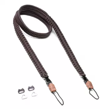 Correa de cámara C-ROPE Traveler Paracord, 125 cm, Dark Coffee