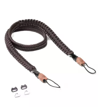 Correa de cámara C-ROPE Traveler Paracord, 100 cm, Dark Coffee