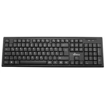 Teclado inalámbrico MediaRange MROS111-GR distribución QWERTY negro – diseño inalámbrico compacto
