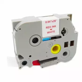Cinta para impresora MediaRange MRBTZ252 roja 2,4 cm 8 m
