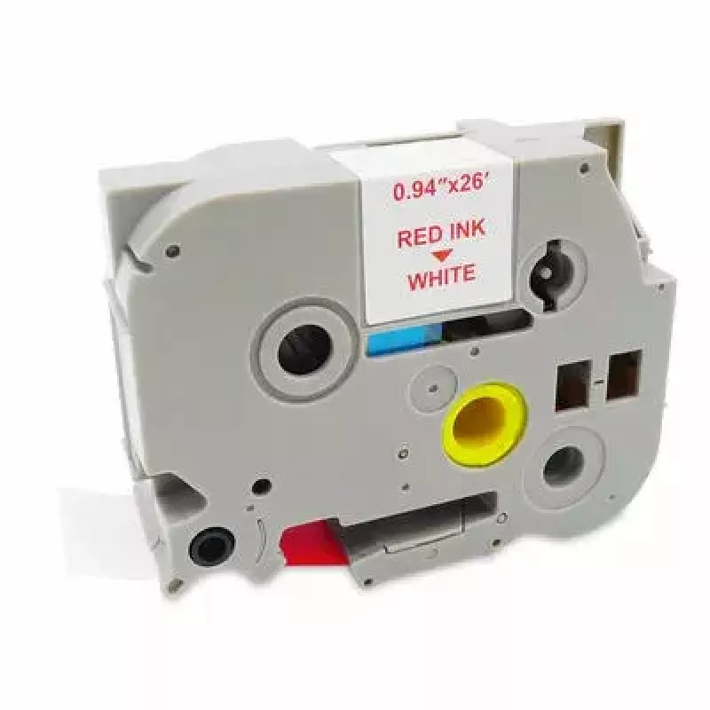 Cinta para impresora MediaRange MRBTZ252 roja 2,4 cm 8 m